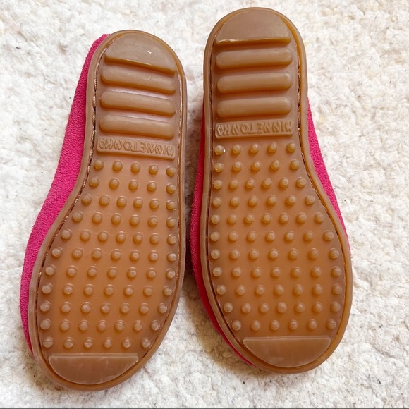 Minnetonka Moccasins 2605 - Childrens Thunderbird Moccasin - Hot Pink Suede - Picture 3 of 8